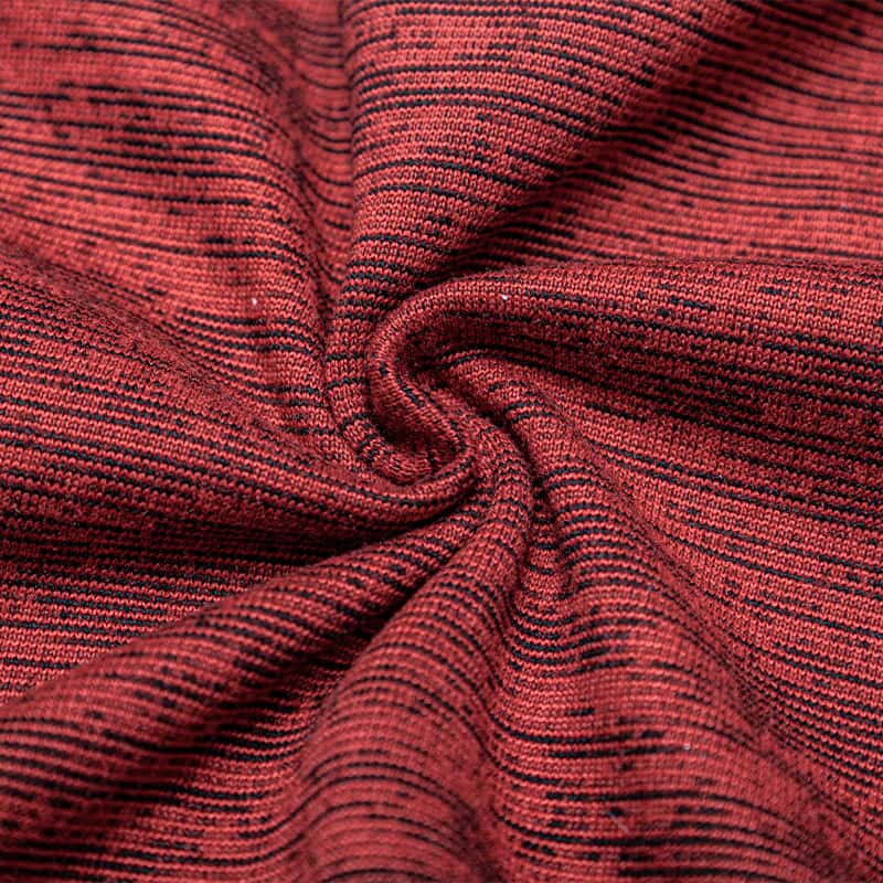 Jersey singolo pesca 100% poliestere CD Heather